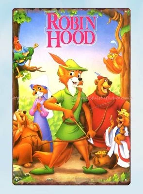 robin hood metal tin sign bedroom bar club shop