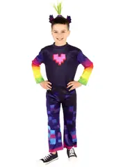 King Trollex Techno Trolls World Tour Movie Book Week Child Boys Costume