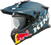 Kini ADV X Red Bull 2.0, adventure helmet , color: Matt Dark Blue/White/Blue , size: M