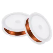 2Rolls 164ft Flexible Paddle Florist Wire 0.3mm Metal Beading Wire Rose Gold