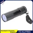 AU 9 LED Mini UV Ultra Violet Flashlight Blacklight Torch Light Lamp (1pc)