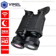 Wildlife High-End WIFI Binoculars Camera IR Night Vision Optical Zoom 36X 128GB