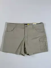 NEW Cabelas Shorts Womens Beige Limestone Outdoors Hiking Casual sz 18