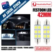 FOR FORD EA EB ED EF EL AU BA BF FALCON XR6 TURBO XR8 42mm LED INTERIOR GLOBE X2