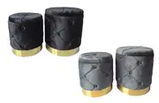 Amy Storage Foot Stools Ottoman Set of 2 - 2 Colours Available