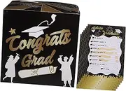 KALLORY Class of Graduation Card Box Lightweight Message Holder for Party Celebrations Easy Assembly Multipurpose Use for Graduation and Back to School Events