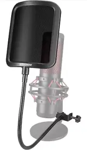 AOKEO Metal Pop Filter Metal Mesh Layer, Microphone Windscreen