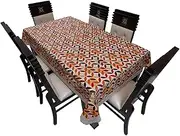 DREAM CARE PVC Waterproof Dining Table Cover for 6 & 8 Seater | Bold Abstract Print & Rectangular Protector | Size : 60 x 90 Inches | (Multicolor)