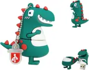 Novelty Flash Drive for Photos - 16GB Flash Drive - Dinosaur USB (Dino)