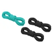 3pcs Archery D Loop Rope 10 FT, Bow String Release Nocking Loop, Black Turquoise