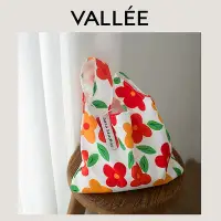 在飛比找Yahoo!奇摩拍賣優惠-【VALLEE】✨女包✨新款質感日式泫雅風手提布袋手提包手機