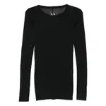 [Rick Owens] Rick Owens Semi-sheer Long-sleeve Top 40 IT BLACK
