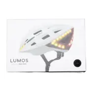 Lumos Kickstart Helmet Large Pearl White Smart LED MIPS Bike Bluetooth L1101L