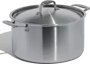 Made In Cookware - 12 Quart Stainless Steel Stock Pot with Lid - 5 Ply Stainless Clad - Professional Cookware - Crafted in Italy - Induction Compatible
