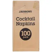 J.Burrows Cocktail Napkins 1000 Pack