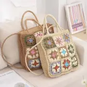 Handmade Bohemian Hand-knitted Bag Crocheted Hollow Shoulder Bag Summer