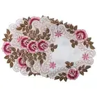 6 pcs silks and satins Embroidered Fabric Tableware Mat Room