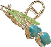 EPIGEIST Metal Pearl Tulip Hair Claw Clips for Women Decorative Flower Hairpin Accessories for All Hairstyles for Makeup Shopping Work Elegant present Choice