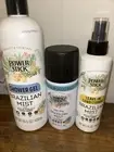 Power stick Brazilian Mist Shower Gel Body Spray Leave In Hair Conditioner Lot 3