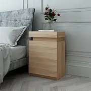 [Luxsuite] Bedside Tables Wooden Nightstand with 3 Drawers High Gloss Front Cabinet Storage Bedroom Furniture Moak