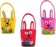 BCOATH 3pcs Easter Cartoon Basket Fidget Dye Kits Fidgets for Pop up Games Tie Dye Kit DIY Basket Wind up Fidget