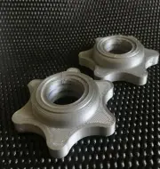 Pair 1" GREY Spinlock Weight Bar Collars Dumbbell/Barbell/Dumbell Clamps PETG!!