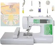 Automatic Embroidery Machine, 67 stitch and 72 embroidery designs DIY patterns 10 * 23.5cm area touch LCD Embroidery sewing machine Digital Computer embroidery machine Sewing Made Easy