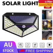 100 LED Solar Power Motion Sensor Light Outdoor Security Garden Waterproof Light