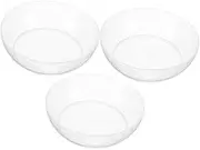 3pcs Transparent Scale Tray Reusable Weighing Bowls with Measurement Markings for Accurate Ingredient Weighing for Home Kitchens and Cake Shops