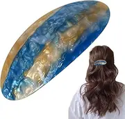French Hair Clip, French Hair Clip - Thick Hair Clips for Women | Hair Clip Closure, Strong Hold for Fine, Thick Hair, Retro Oval Hair Clips, Hair Clip for Women