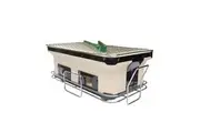 Healthy Choice Portable Hibachi Tabletop Grill Dual Charcoal Bbq Chambers Barbecues Grills & Smokers