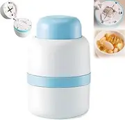 Portable Pill Precise Fixed Positioning Cutting Machine, Professional Pill Cutter, medicine cutter for pills 1/2, Portable Small Carry Pills Crusher for Going Out or Traveling (Azul)
