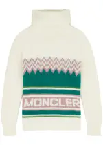 Moncler Logo-intarsia Wool Jumper - Multicoloured - S (UK 10 / S) S (UK 10 / S)
