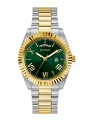 GUESS Gold Green Connoisseur Watch