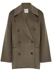 Totême Double-breasted Wool Peacoat - Grey - 36 (UK8 / S) 36 (UK8 / S)