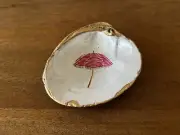Clam Shell Art Hand Painted Beach Umbrella