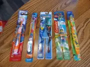Lot of 5 ☆ Kids Soft Toothbrushes - Assorted- Lego Hot Wheels Power Rangers NEW!