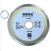 2x Wet Diamond Cutting Disc 105mm 4.0″ Saw Blade Wheel Bore 20mm Continuous Tile