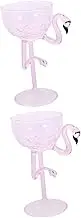 PartyKindom Pcs Vibrant Flamingo Wine Goblet Decorative Bar Cup for Weddings Christmas Bridal Showers