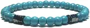 [IBOWZ] Crystal Bracelet Bead Bracelets Charm Bracelets for Womens, 7 Chakra Natural Stone Beads Turquoise Bangle Hex Nut Jewelry Yoga Elastic Unlimited Charm Green Bracelets Diffuser Women Men Gift