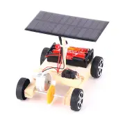 Wooden Solar Electric Vehicle Model Assembly Kit DIY Children's Science Experiment Education Puzzle Toy Student Technolo