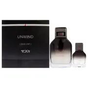Tumi Unwind for Men 2 Pc Giftset 6.8oz EDP Spray, 1oz EDP Spray