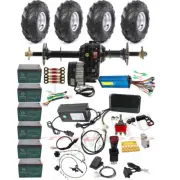 1000W 1500W Differential Motor Rear Axle Kit Tyre Brake Assembly for E Bike Quad