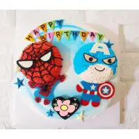 在飛比找蝦皮購物優惠-❤甜甜棉花糖❤ 蜘蛛人 美國隊長 超級英雄  造型蛋糕 生日