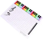 HYTROVE Music Learning: Erasable Staff Whiteboard Writable Music Teaching Practice Board