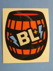 BEER STICKER ~ BOTTLE LOGIC Brewing ~ Anaheim, CALIFORNIA ~ Wood Barrel Design