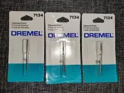 Lot of 3 Vintage Dremel Tool Diamond Point 3/32" 7134 NOS