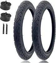 700x35/700x38/700x42/700x45/700x50C Bike Tire and Inner Tube Sets with Pair Levers | Extra Nylon Puncture Protection Bicycle Accessories for Road City Commuter | Schrader Valve 48mm