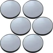 Iconikal 10x Magnification Mirror with Suction Cups, Black, 3-Inch Diameter, 6-P