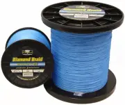 Diamond Braid Generation III Line Hollow Core - Blue - 60lb - 3000 yards